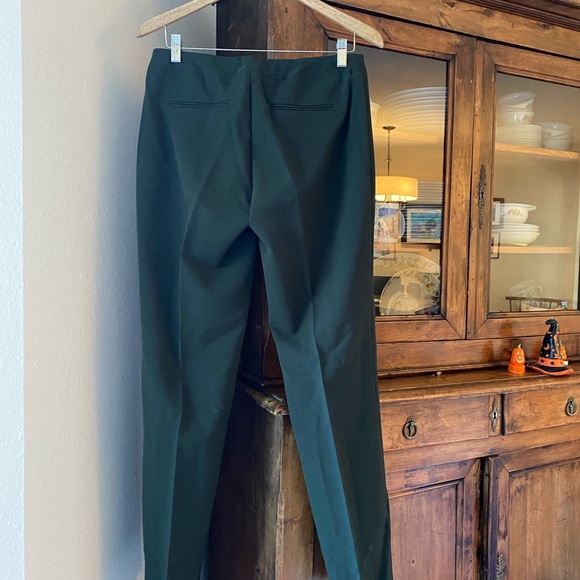 Zac & Rachel Straight Leg Forest Green Trousers - Picture 7 of 9
